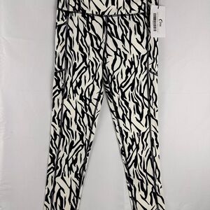 ZYIA Black and White Safari Print Leggings